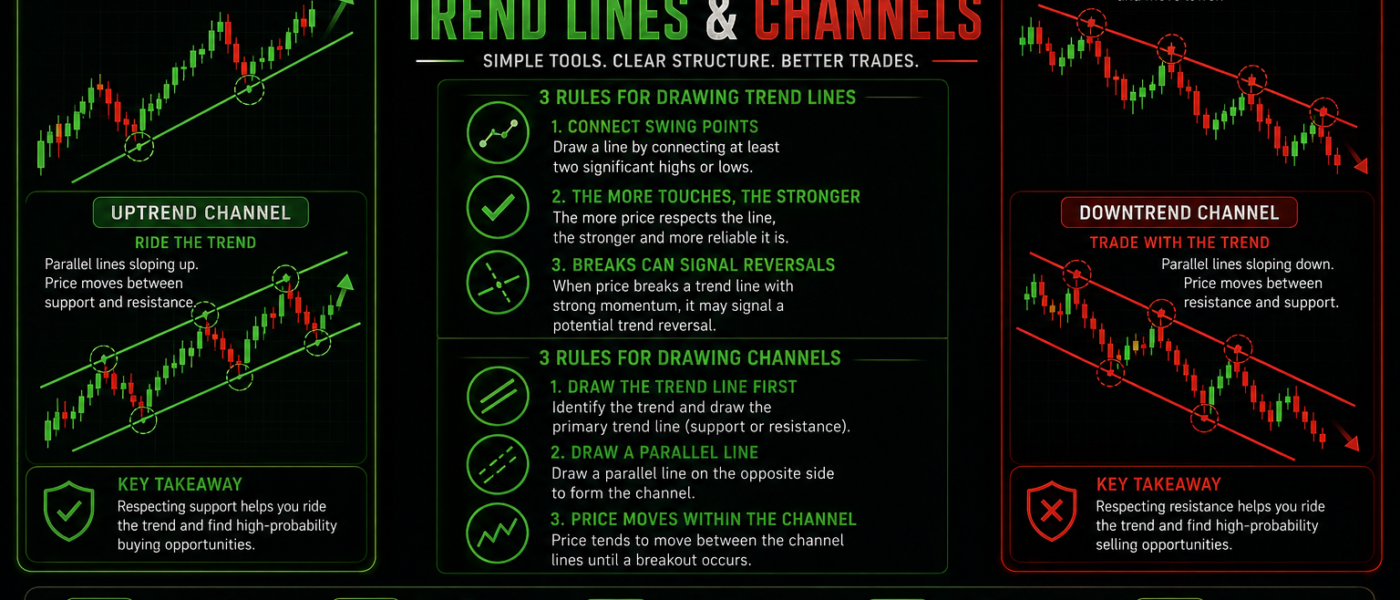 Beginners Guide to Trend Lines and Channels